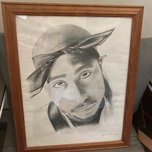 Tupac Shakur painting